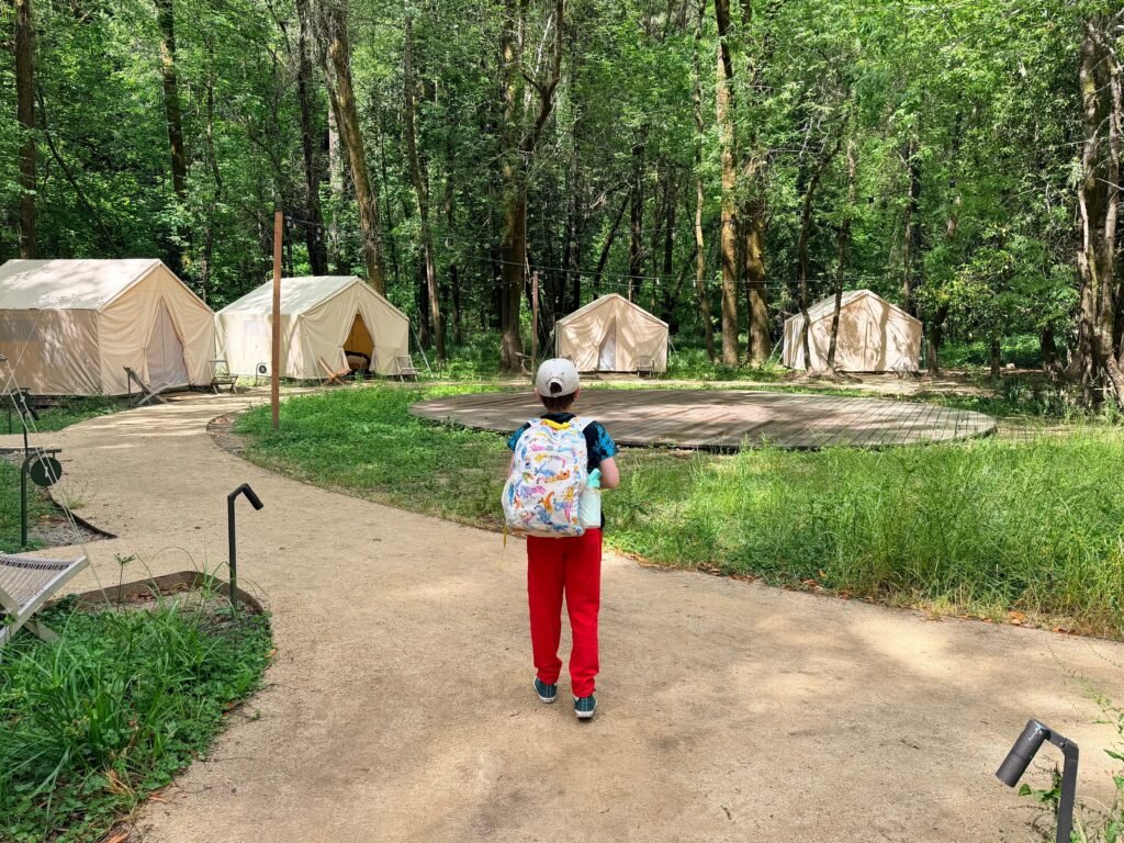 I was nervous to camp alone with my 9-year-old son, so we tried glamping. It was the perfect adventure with less stress.