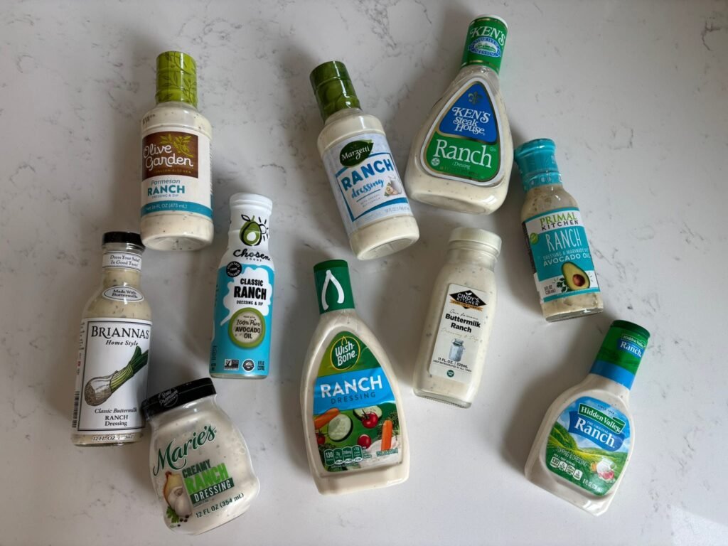 I tried 10 ranch dressings from the grocery store. The best one was tucked away in the refrigerated section.
