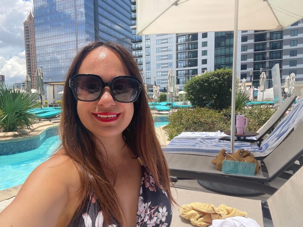 I'm making a summer at home feel extra special for my family. Paying for access at fancy hotel pools has been a game changer.