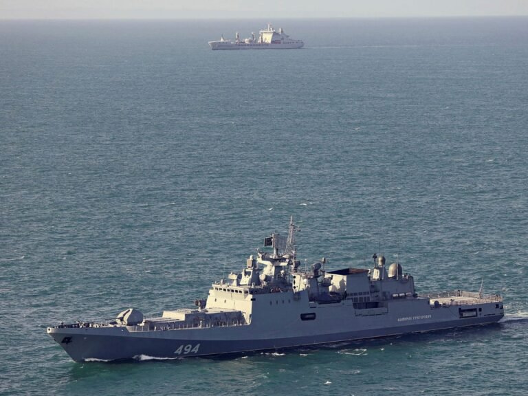 Shadow fleet escorts are straining Russia’s warships and worsening already 'serious' problems, NATO official says