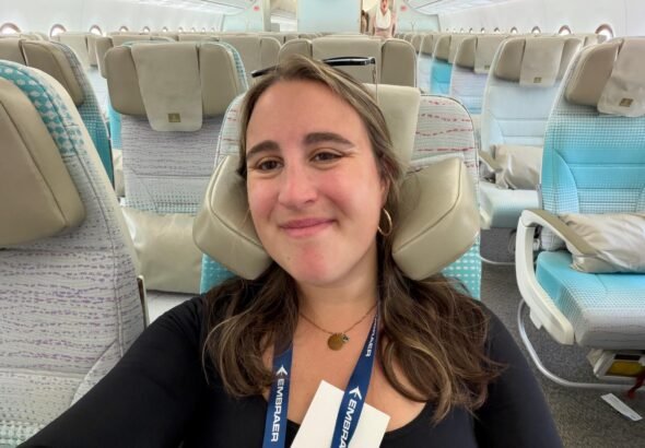 Say goodbye to neck pillows. We tried out Emirates' new headrest, and it's a game changer.