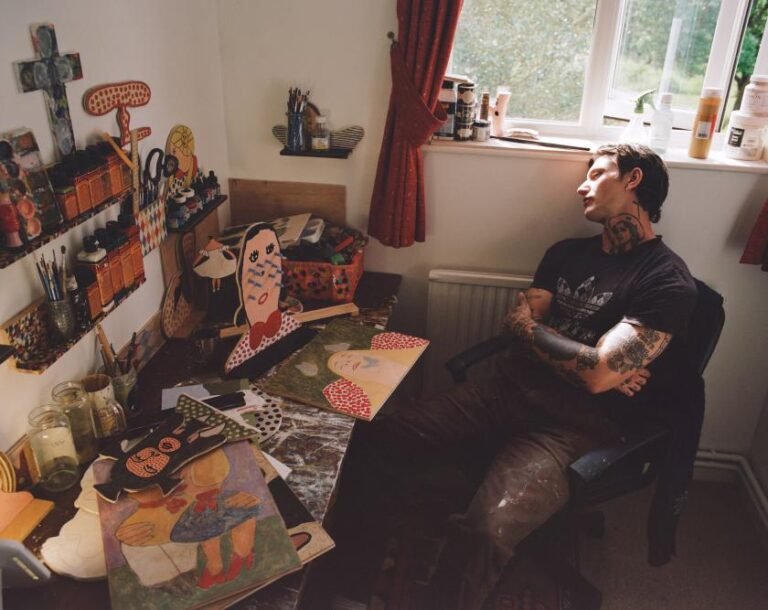 Inside Joseph Carway's world of paint, wood and pattern-seeking imagination