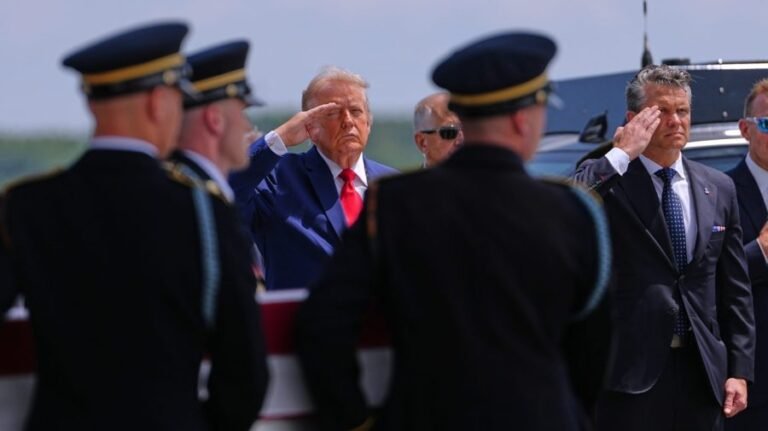 Trump attends return of troops killed in Jordan, Iraq; warns Iran will 'pay the price'