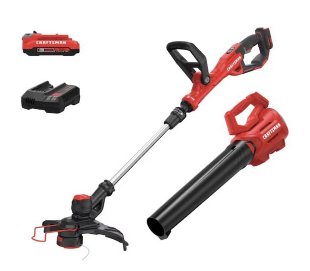 Craftsman Cordless Trimmer and Leaf Blower Combo Kit only $99 shipped! {Today Only!}