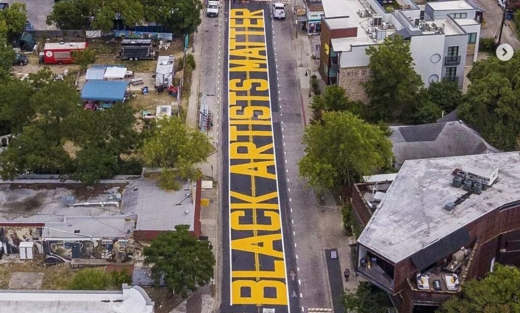 Texas Covers Up Beloved "Black Artists Matter" Mural in Austin