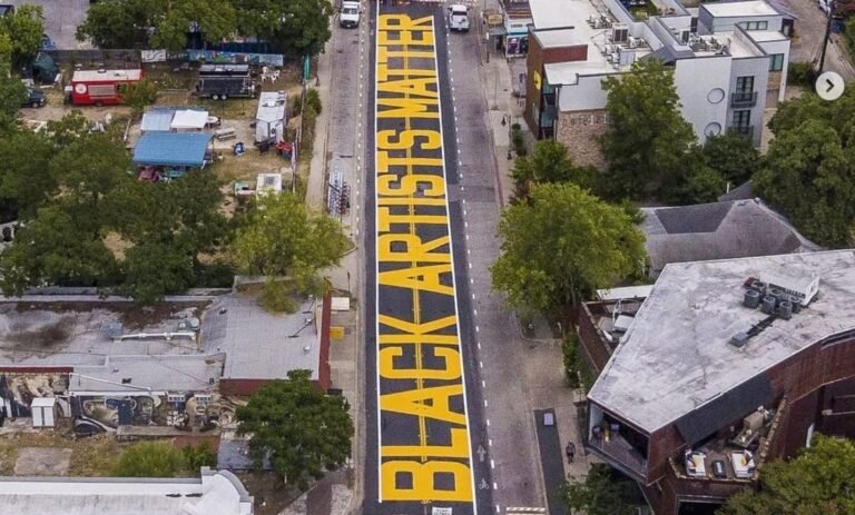 Texas Covers Up Beloved "Black Artists Matter" Mural in Austin