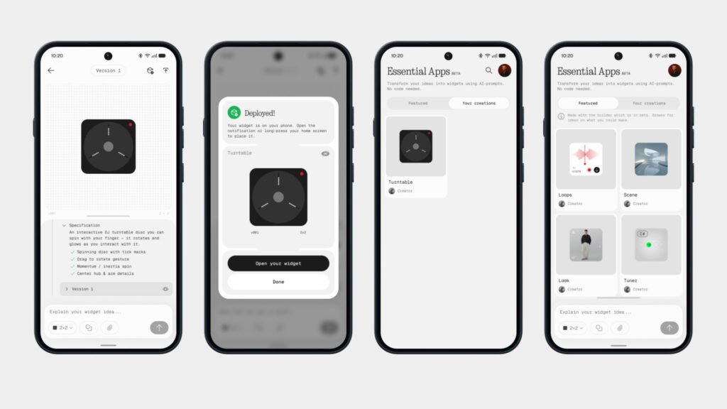 Nothing launches Essential Apps for building apps right on your phone