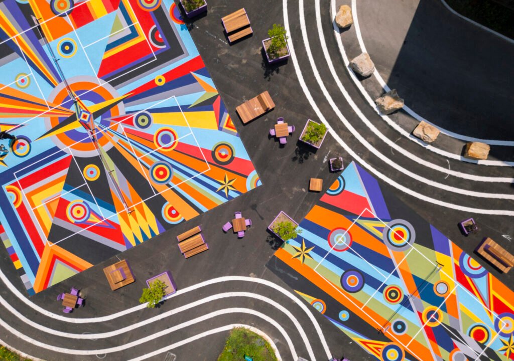 Sharmistha Ray Turns Pickleball Courts Into a Playable Work of Public Art