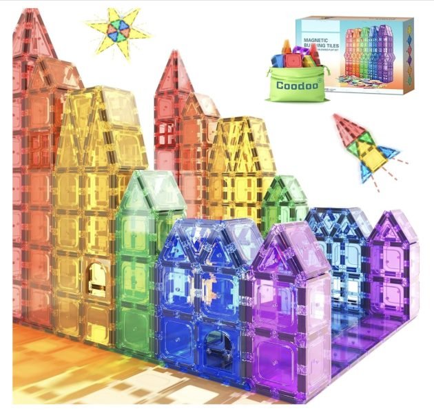 *HOT* Kid’s Magnetic Tiles Set (40 pieces) only $10.99!