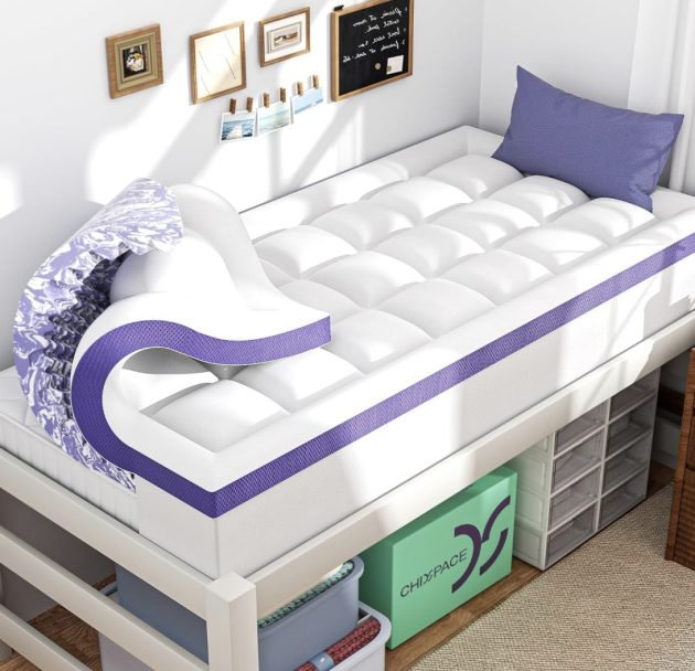 Dual Layer 4 Inch Memory Foam Mattress Topper as low as $40.99 shipped {Perfect for Dorm Rooms!}