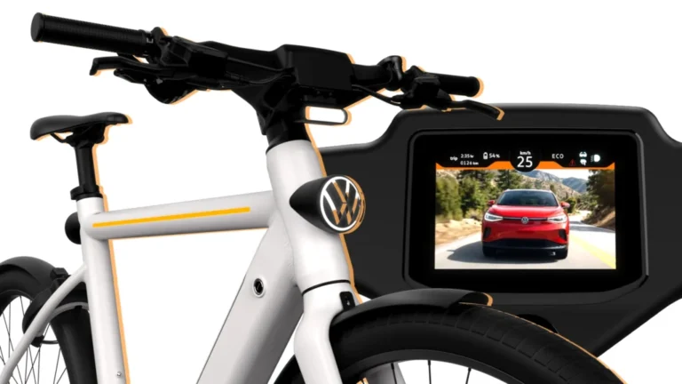 VW’s New E-Bike Has Radar, A Rear Camera, And Fighter-Pilot Glasses