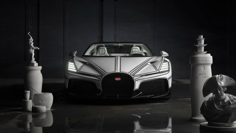 Bugatti Built A One-Off W16 Mistral With Real Porcelain Pieces