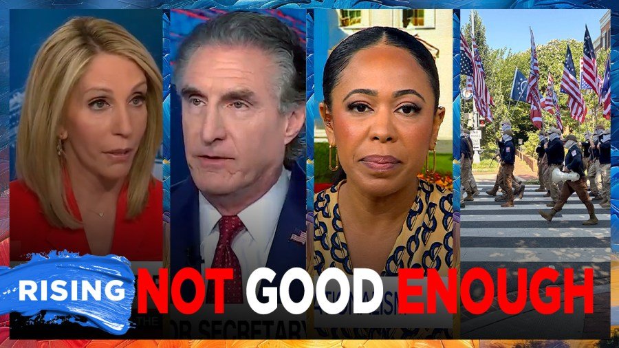 Dana Bash presses Doug Burgum as he deflects on Patriot Front march 