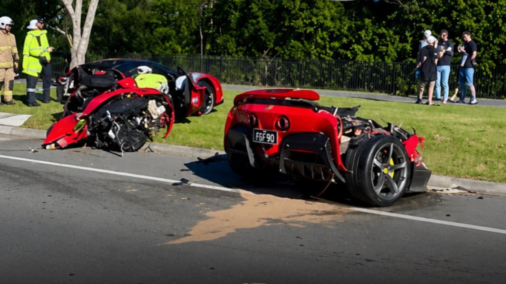 This Ferrari SF90 Was Torn Apart In A Crash, But The Driver Walked Away