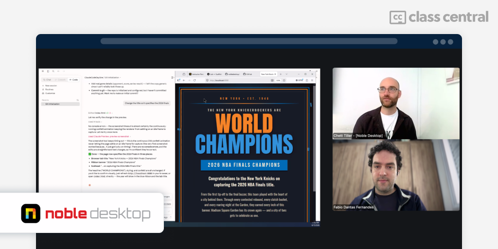 I Built 6 Projects in 60 Hours at Noble Desktop’s Claude Code Bootcamp