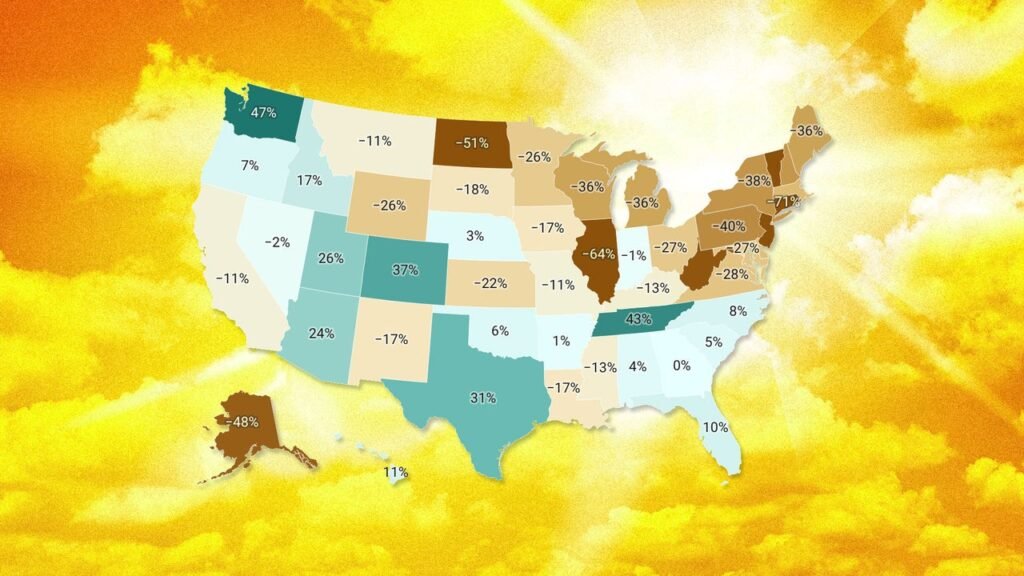 States with the most—and least—housing market inventory heading into the core summer season