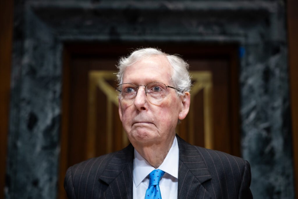 Mitch McConnell’s absence is throwing Trump’s Pentagon budget boost in doubt