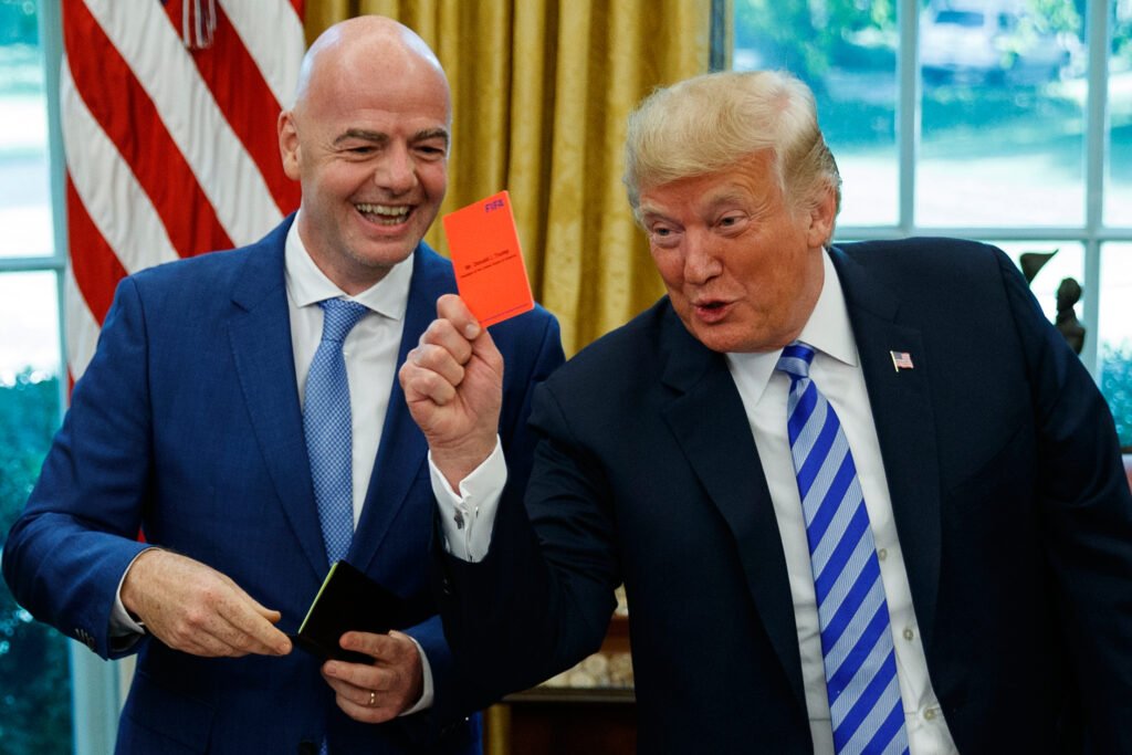 Trump was introduced to red and yellow cards in 2018