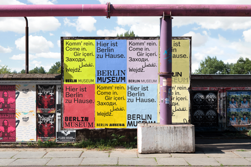 Stan Hema rebrands Stadtmuseum Berlin as the Berlin Museum, with a wordmark built from the city itself