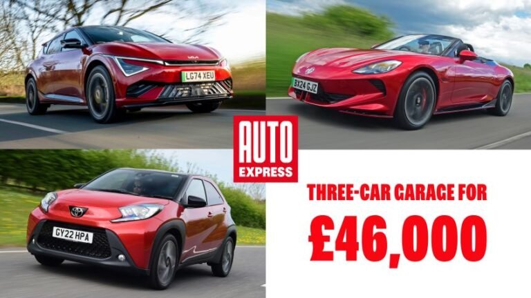 Three-car garage: used Toyota Aygo, Kia EV6, and MG Cyberster for £46k