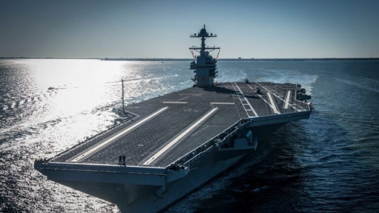 Trump directs Navy to return to steam catapults on aircraft carriers