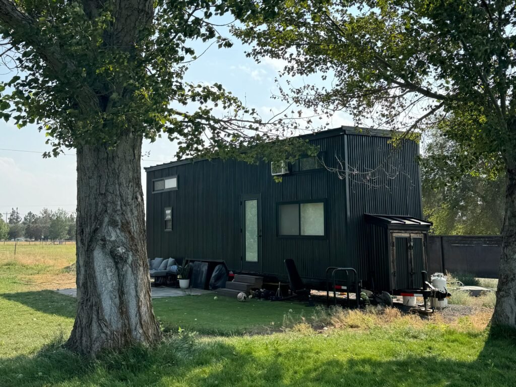 We moved our 350-square-foot tiny home from the mountains of California to a city in the Pacific Northwest