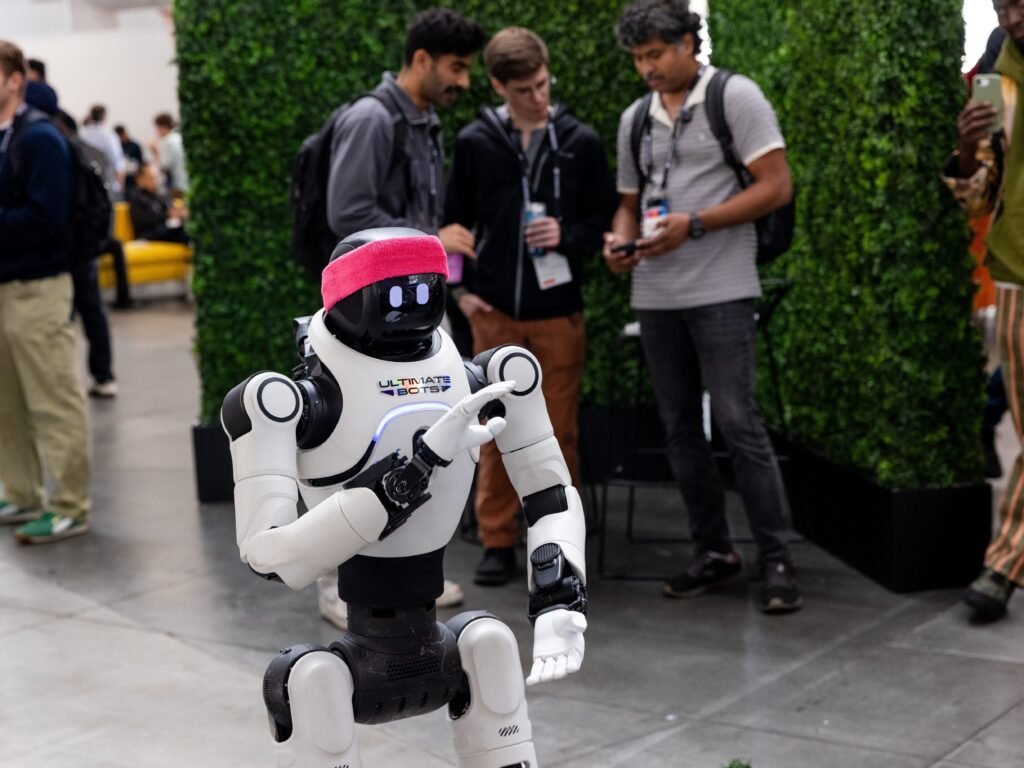 Silicon Valley threw a hot robot party, and the clankers were M.I.A.