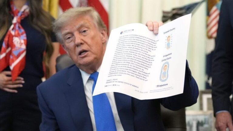 Trump order calls for fewer childhood vaccines