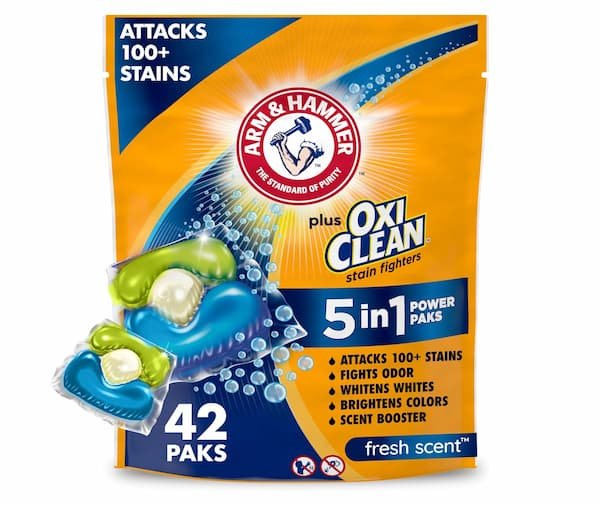 Arm & Hammer Laundry Detergent 5-in-1 Power Paks, 42 count, just $5.67 shipped!