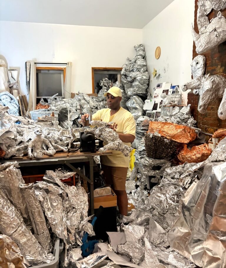 Dean Millien’s Aluminum-Foil Animal World