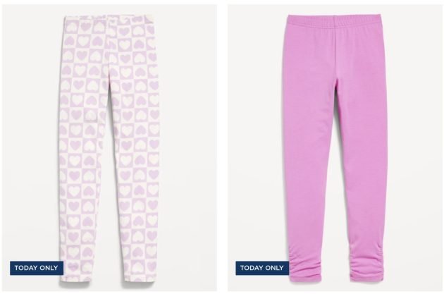 *HOT* Old Navy: Toddler & Girl’s Leggings only $4, Women’s Leggings only $6!