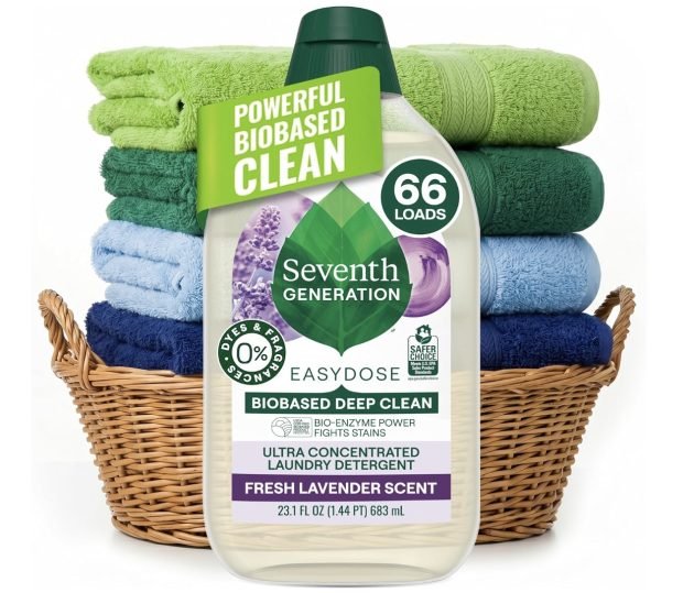 Seventh Generation EasyDose Laundry Detergent, 66 loads only $6.43 shipped!