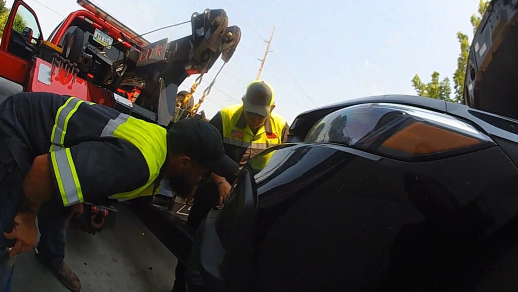 Tow Truck Drivers Dismantle Honda At Drive-Through To Save Trapped Kitten