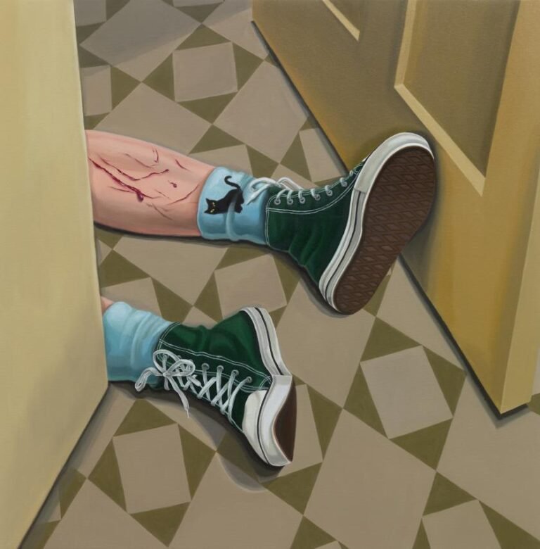 Cats take centre stage in Minyoung Kim's surreal and subtle paintings