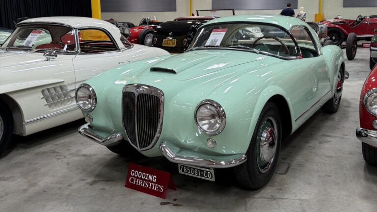 My Birthday's In Two Weeks, So You Should Win Me This Verde Acquamarina 1955 Lancia Aurelia Spider In Monterey