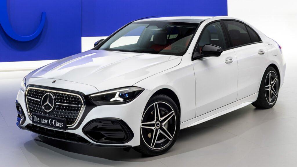 Gas-Powered 2027 Mercedes C-Class Updated With Star Treatment Front End And A Bigger Brain