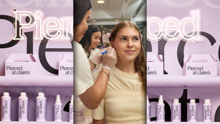 Claire’s is getting a major makeover, starting with the piercing station