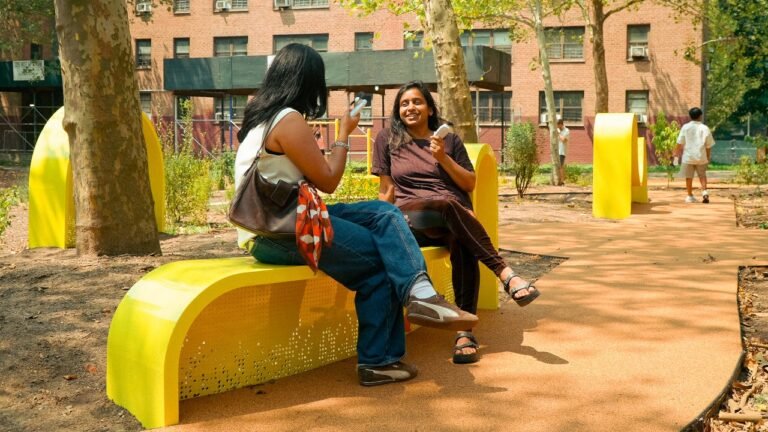 This cheerful Brooklyn playscape is intergenerational by design