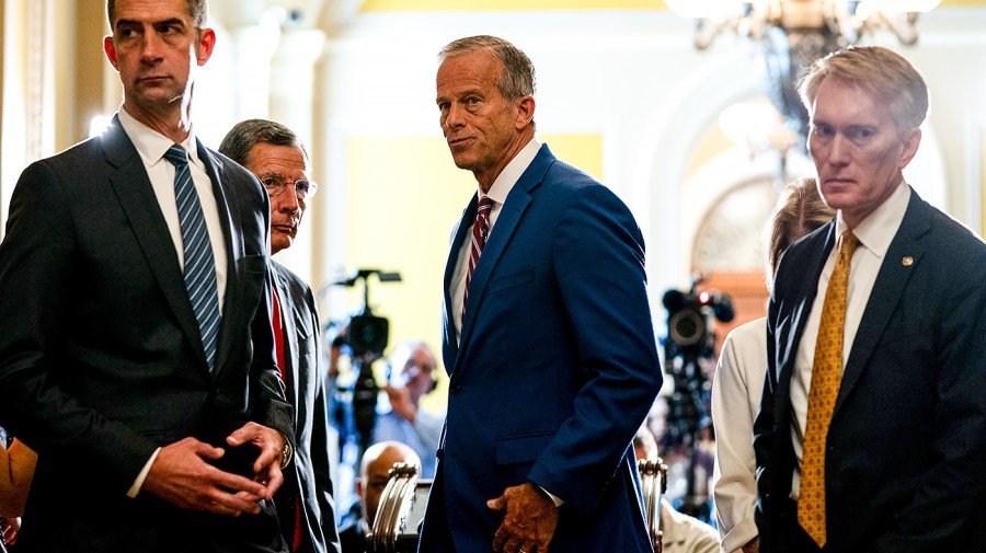 GOP infighting erupts as Thune warns of legislative ‘trainwreck’