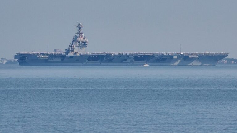 Navy considers major aircraft carrier revamp to better suit Trump’s aesthetic 