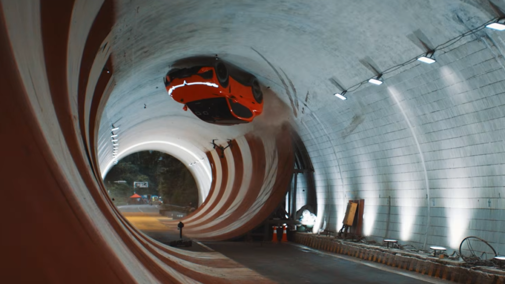 This 5,000-Pound Chinese EV Just Drove Upside Down At 81 MPH