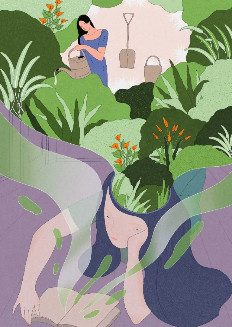 Wu Xinlin's editorial illustrations show solitude in a whole new light