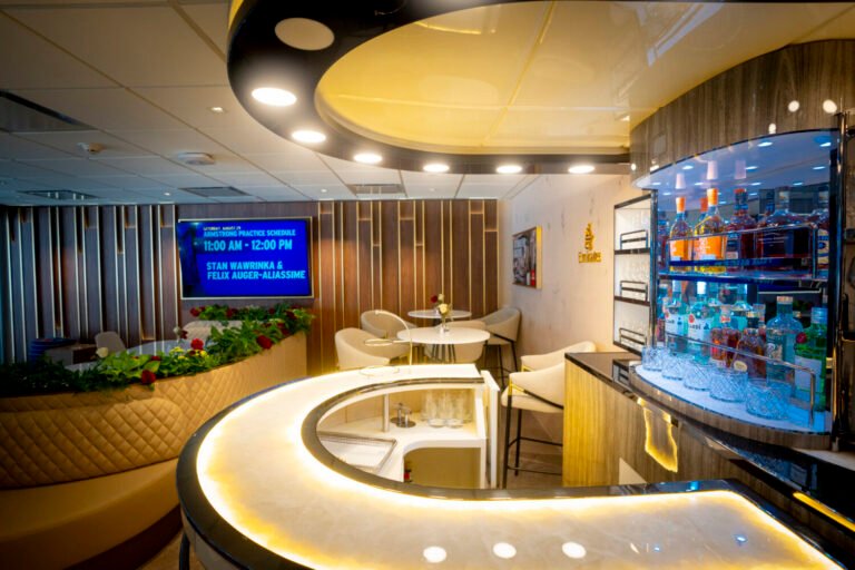 Emirates Fits Out a U.S. Open Suite With the Design Language of Its A380