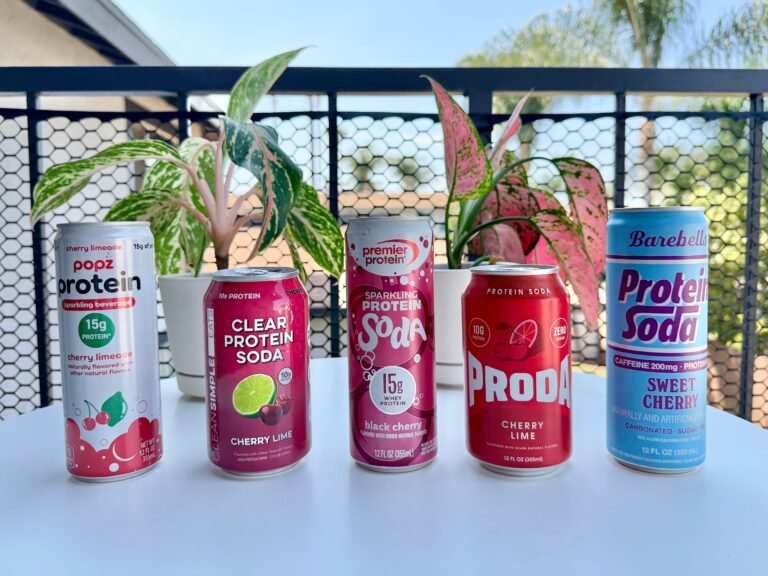 I tried 5 different protein sodas. One stood out for having the best flavor and highest protein content.