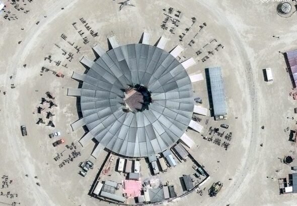 Burning Man 2026: Satellite images show how the Nevada desert transforms into Black Rock City