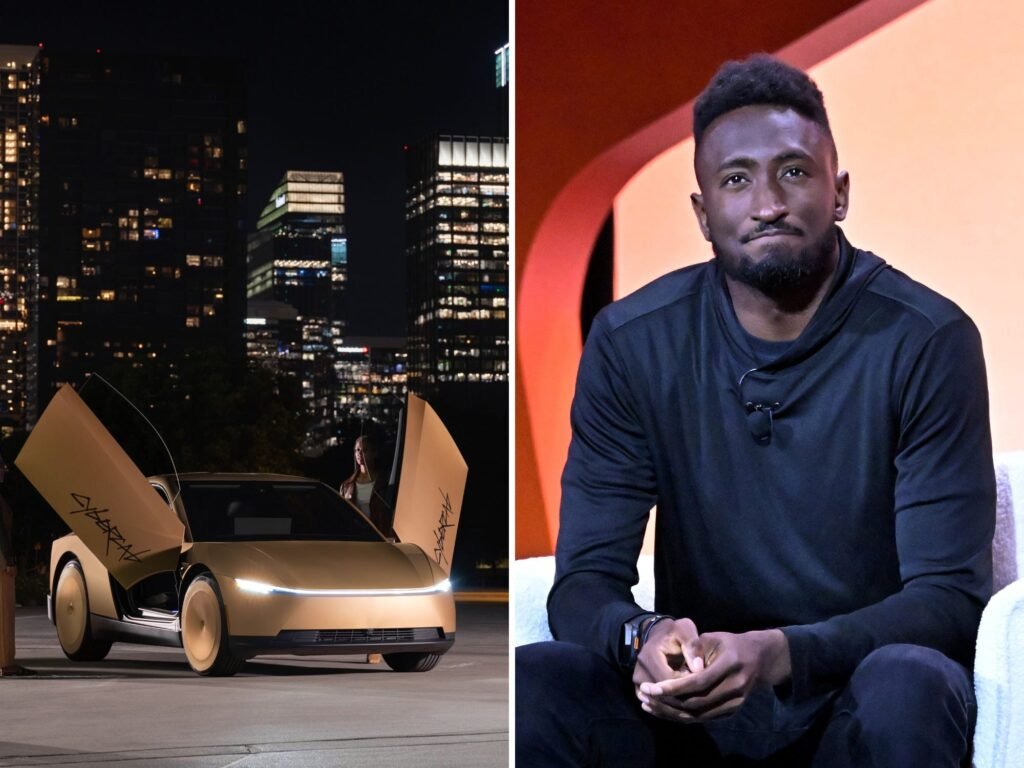 MKBHD is feeling confident that he won't have to shave his head after Cybercab event
