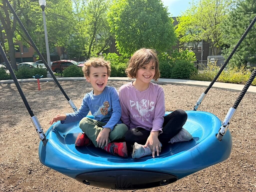 We moved our kids from a small town to Chicago. They're more independent, and we have more to do.