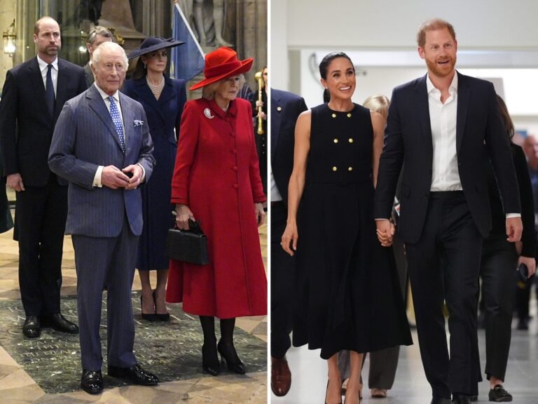 Prince Harry and Meghan Markle are back in the UK, but they're still not working royals. Here are the 11 family members on duty.