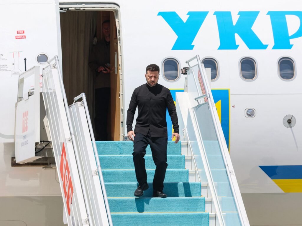 Zelenskyy's plane was 'almost hit' by a Russian drone over Moldovan airspace, NATO member says