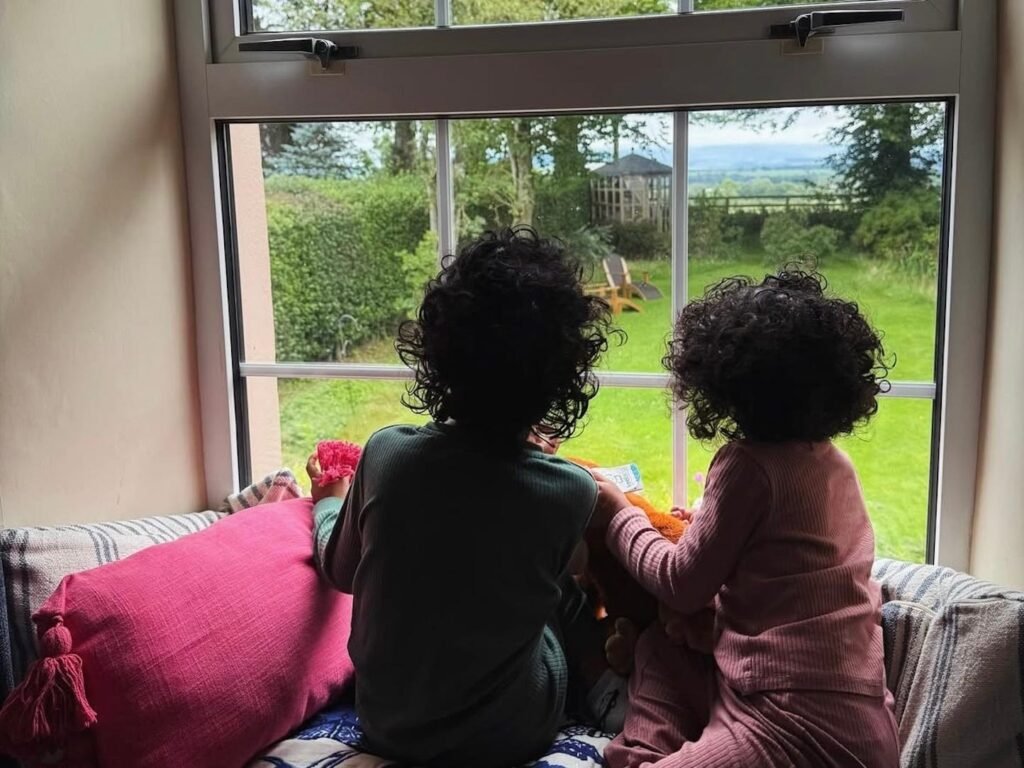 I grew up being afraid to make mistakes and show my emotions. I'm raising my children differently.
